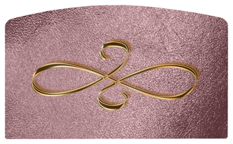 DACRO-601-BZ-SH-OR Bronze Scroll Shimmer Orchid